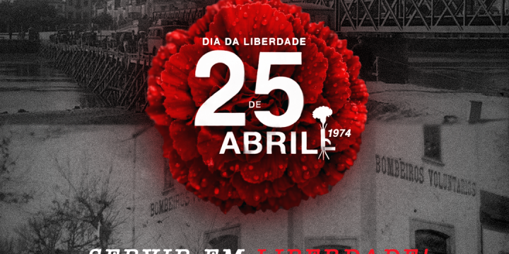 Cerimónia do 25 de Abril contou com a participação dos Bombeiros Voluntários de Vila do Conde